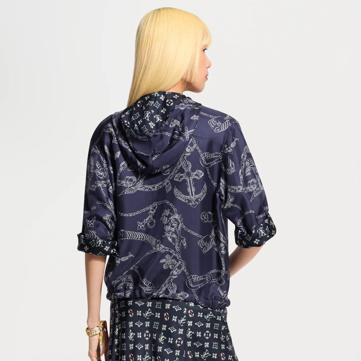Women's Reversible Hooded Nautical Jacket