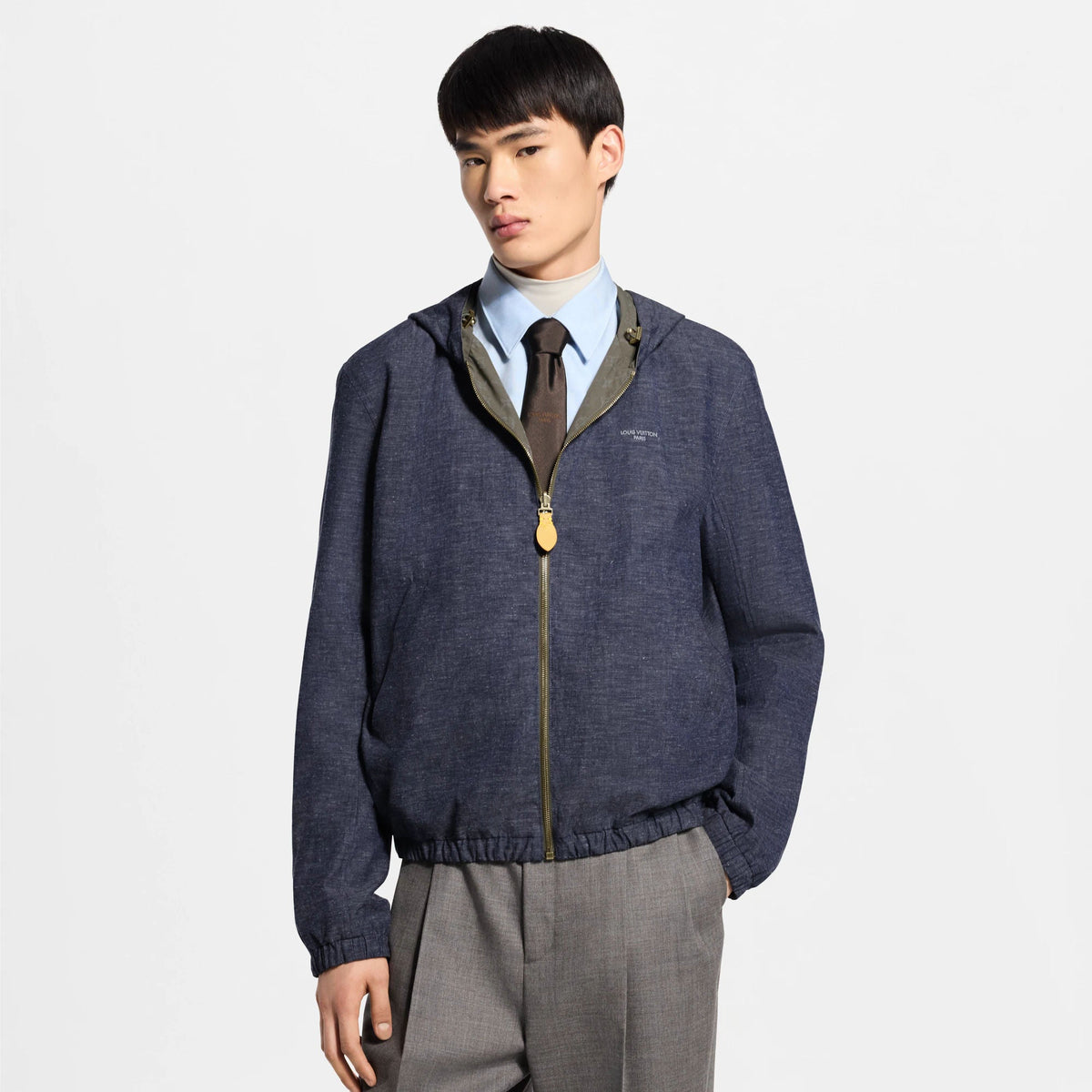 Men's Reversible Monogram Reflective Windbreaker