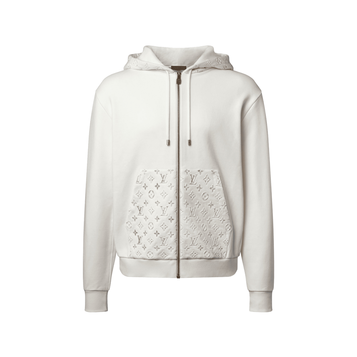 Men's Reflective Zippered Cotton Hoodie