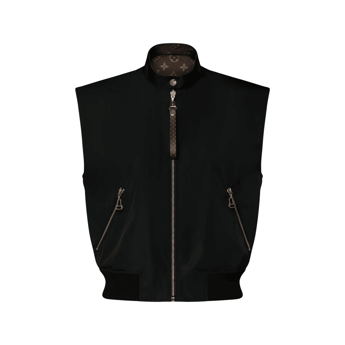 Women's Woven Monogram Print Reversible Gilet