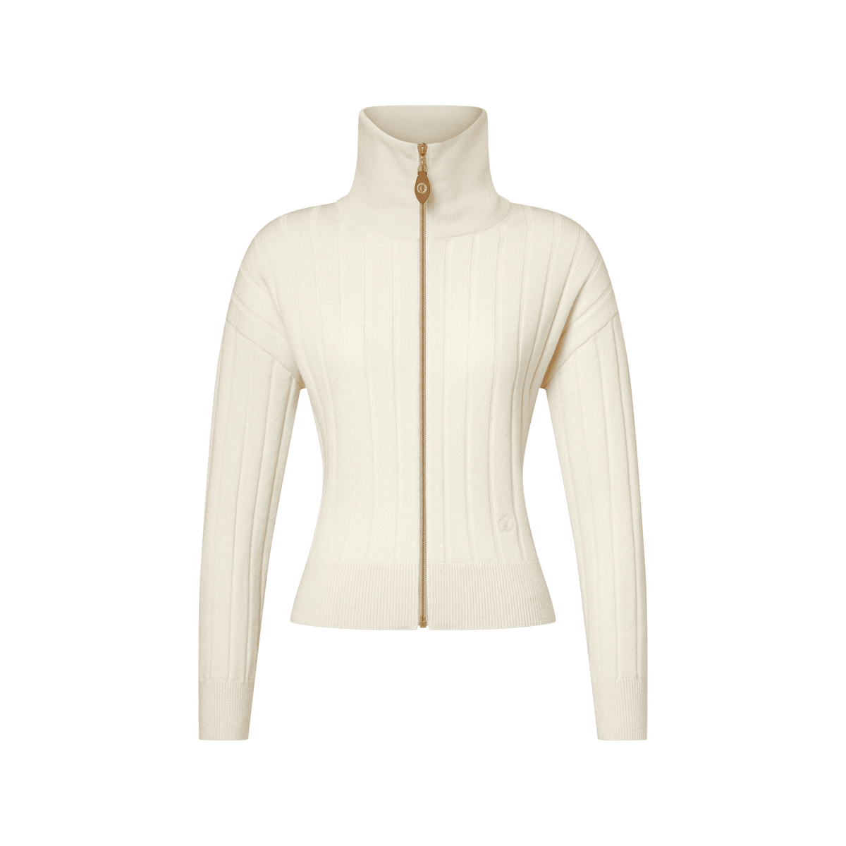 Women's Ribbed-Knit Zip-Up Cardigan