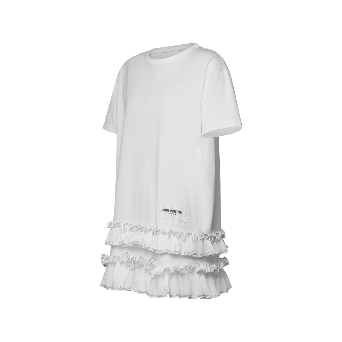 Women's Ruffle Trim T-Shirt Dress