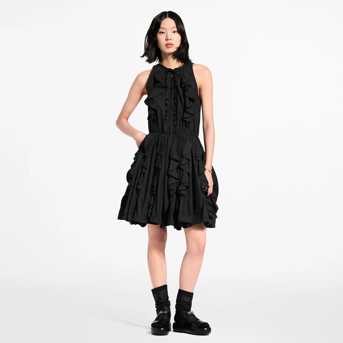 Women's Ruffle Mini Dress