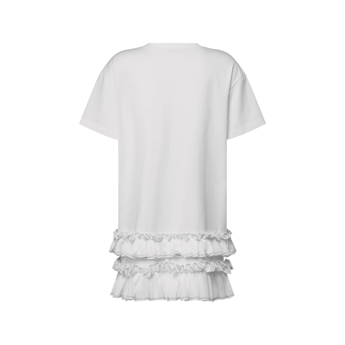Women's Ruffle Trim T-Shirt Dress