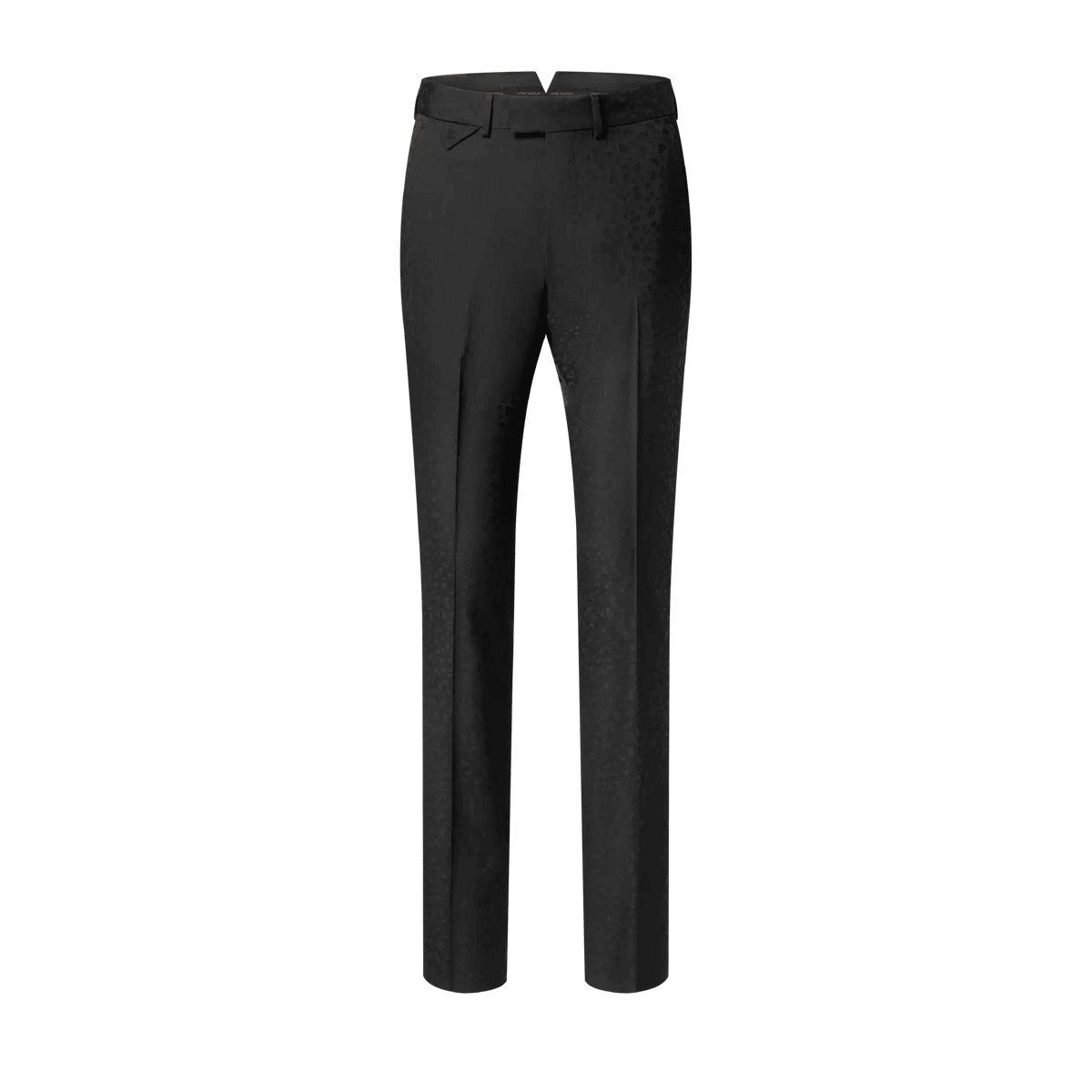 Men's Satin Jacquard Wool Cigarette Pants