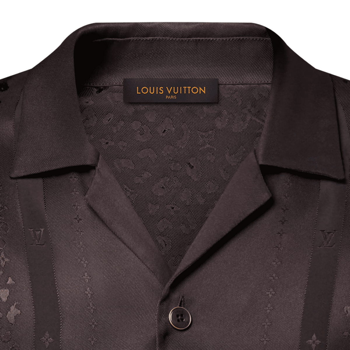 Men's Silk-Blend Scarf Jacquard Pajama Shirt