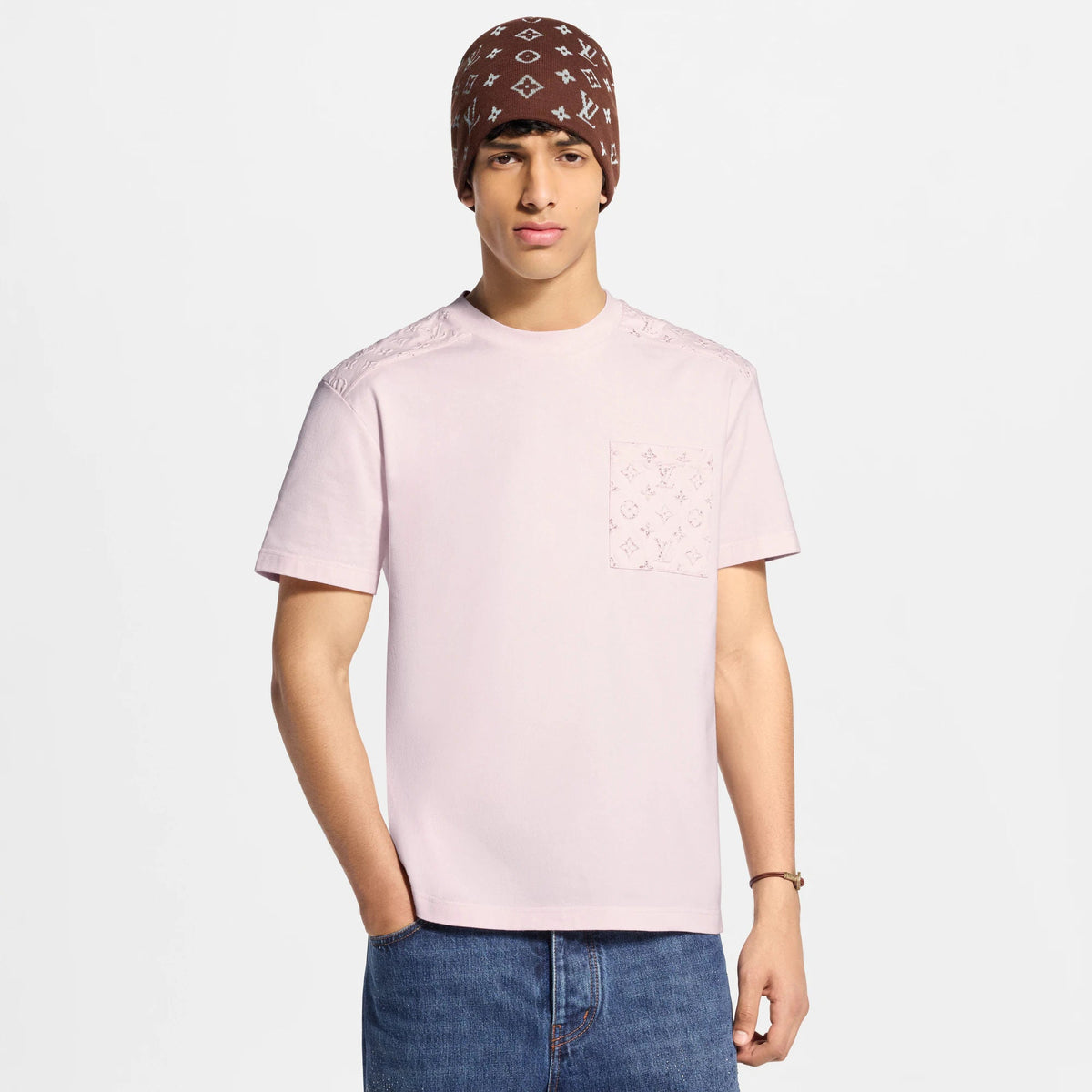 Men's Reflective Signature Cotton Short-Sleeved T-Shirt