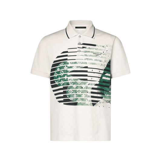Men's Dynamic Flower Short-Sleeved Polo Shirt