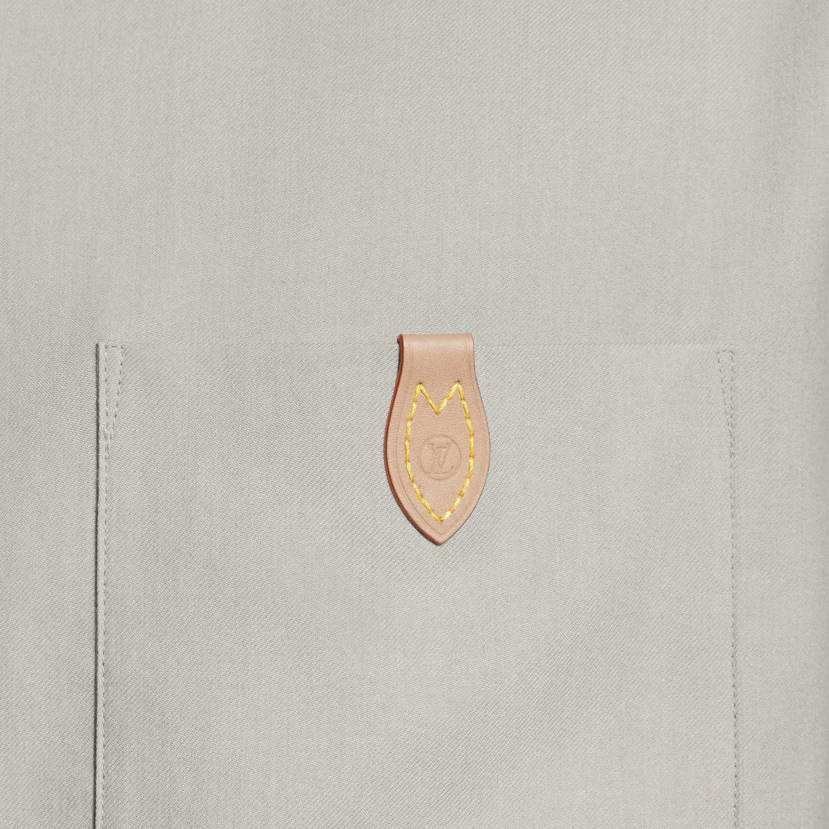 Men's Silk Cotton and Cashmere-Blend Open Collar Shirt