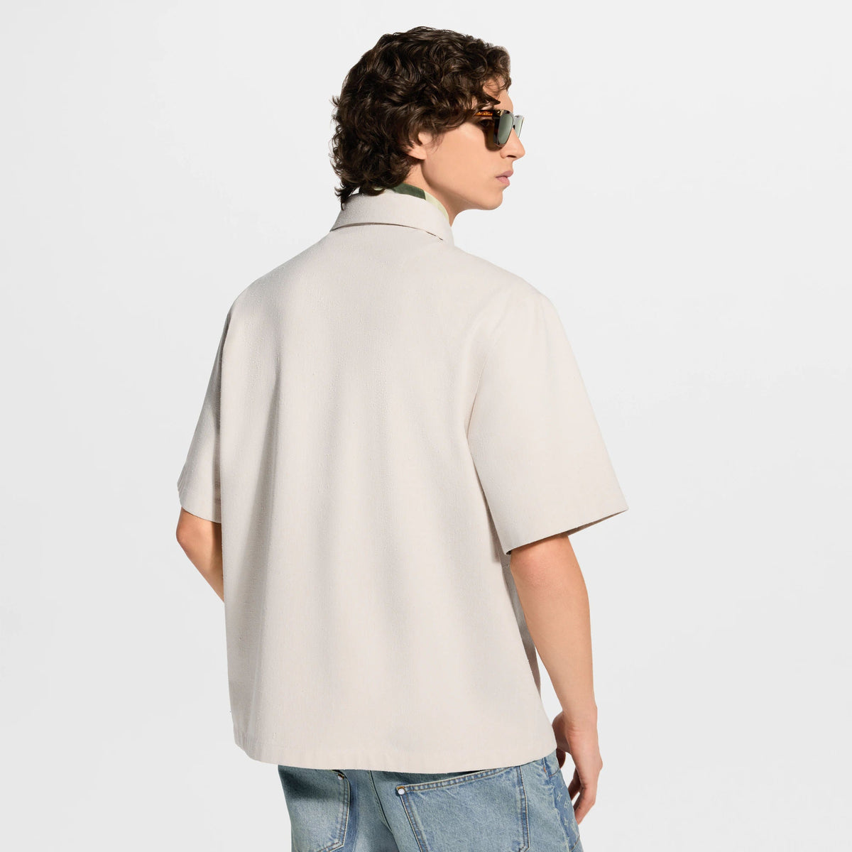 Men's Silk-Cotton Short-Sleeved Shirt