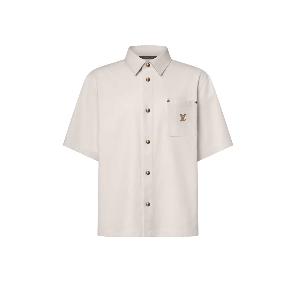 Men's Silk-Cotton Short-Sleeved Shirt