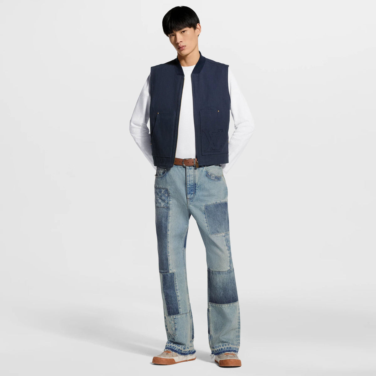 Men's Signature Patchwork Denim Pants
