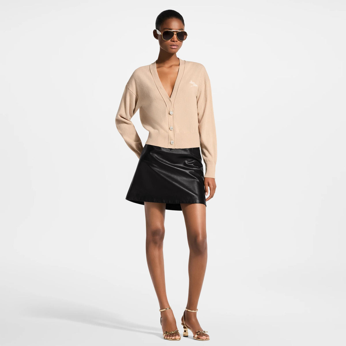 Women's Jewel Button Cardigan