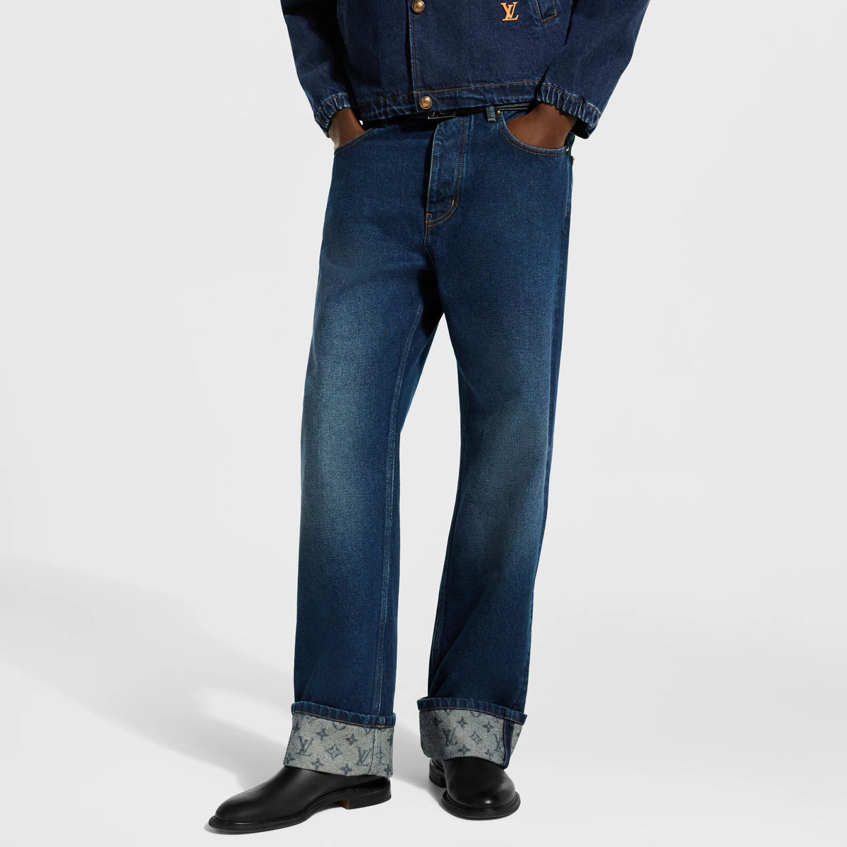 Men's Signature Turn Up Denim Skate Pants