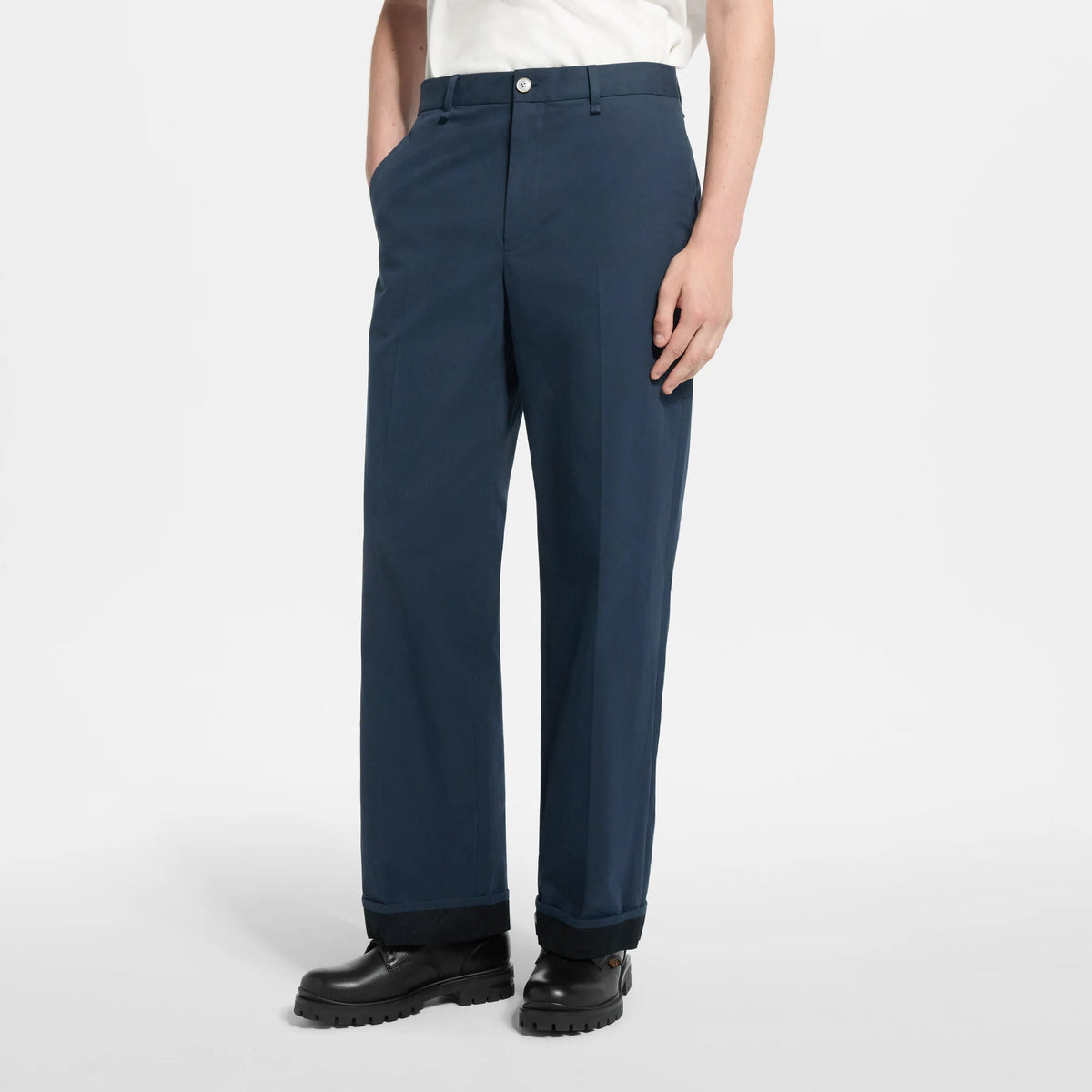 Men's Signature Cotton-Silk Blend Chino Pants