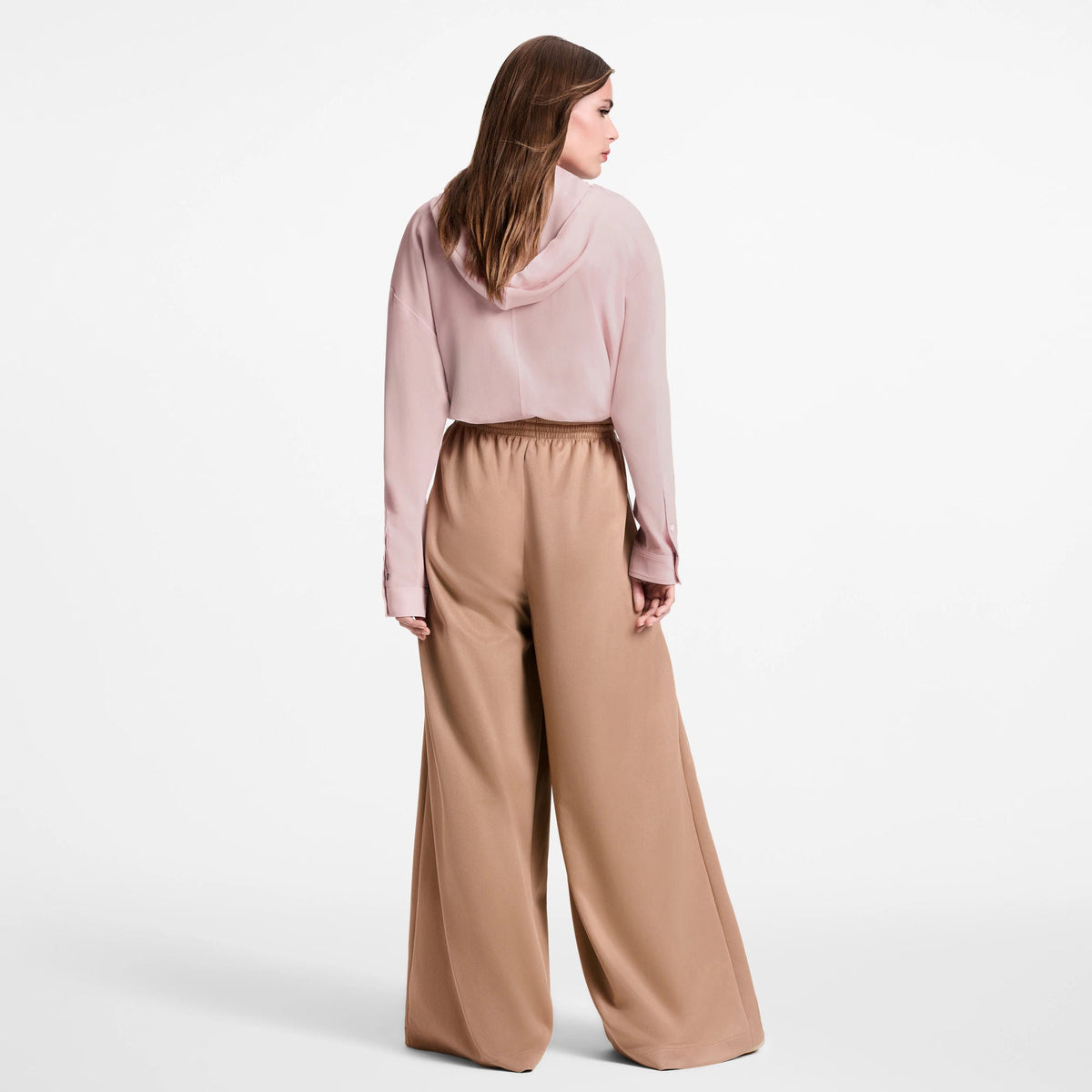 Women's Stripe Accent Wide-Leg Jogging Pants