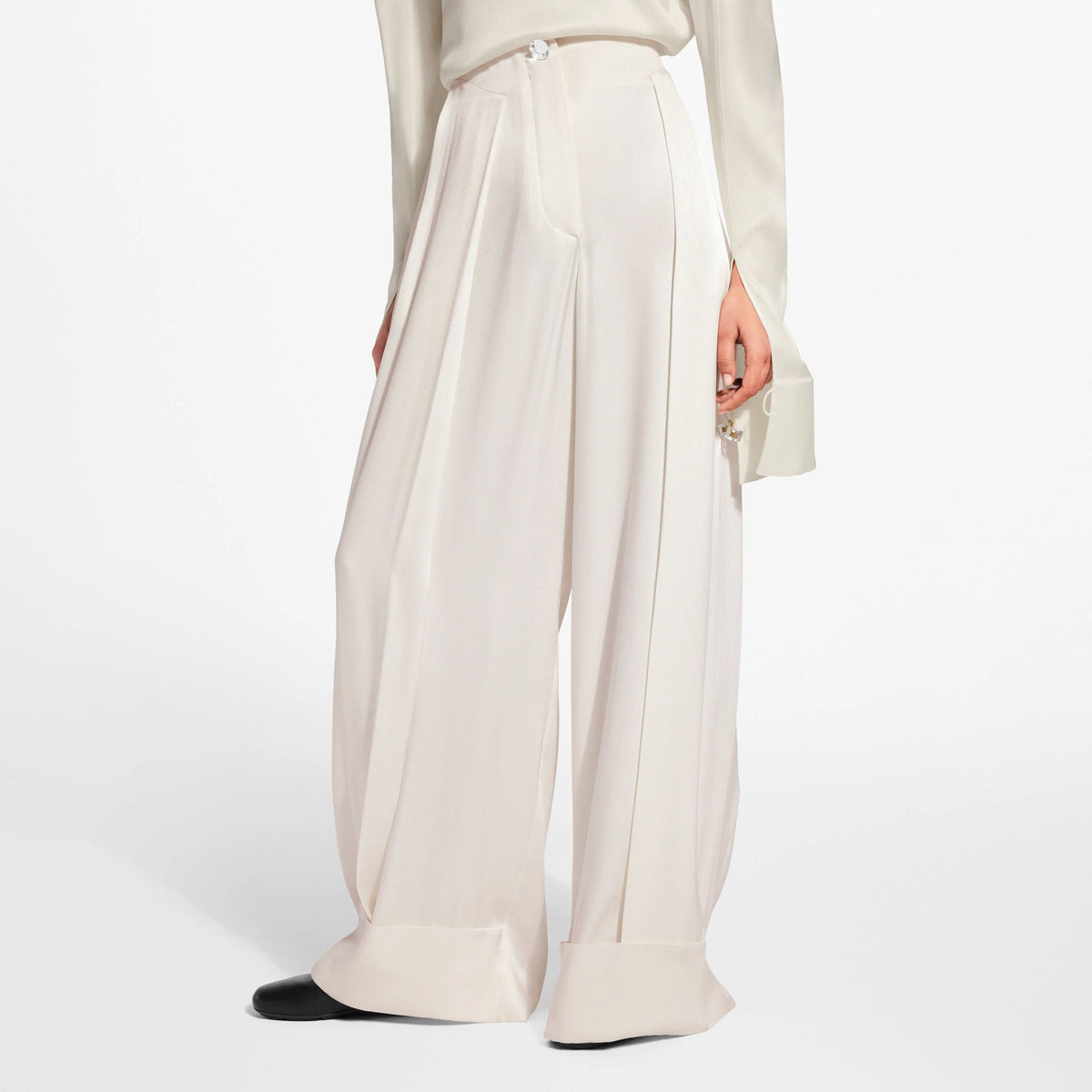 Women's Silk Pleat Pants