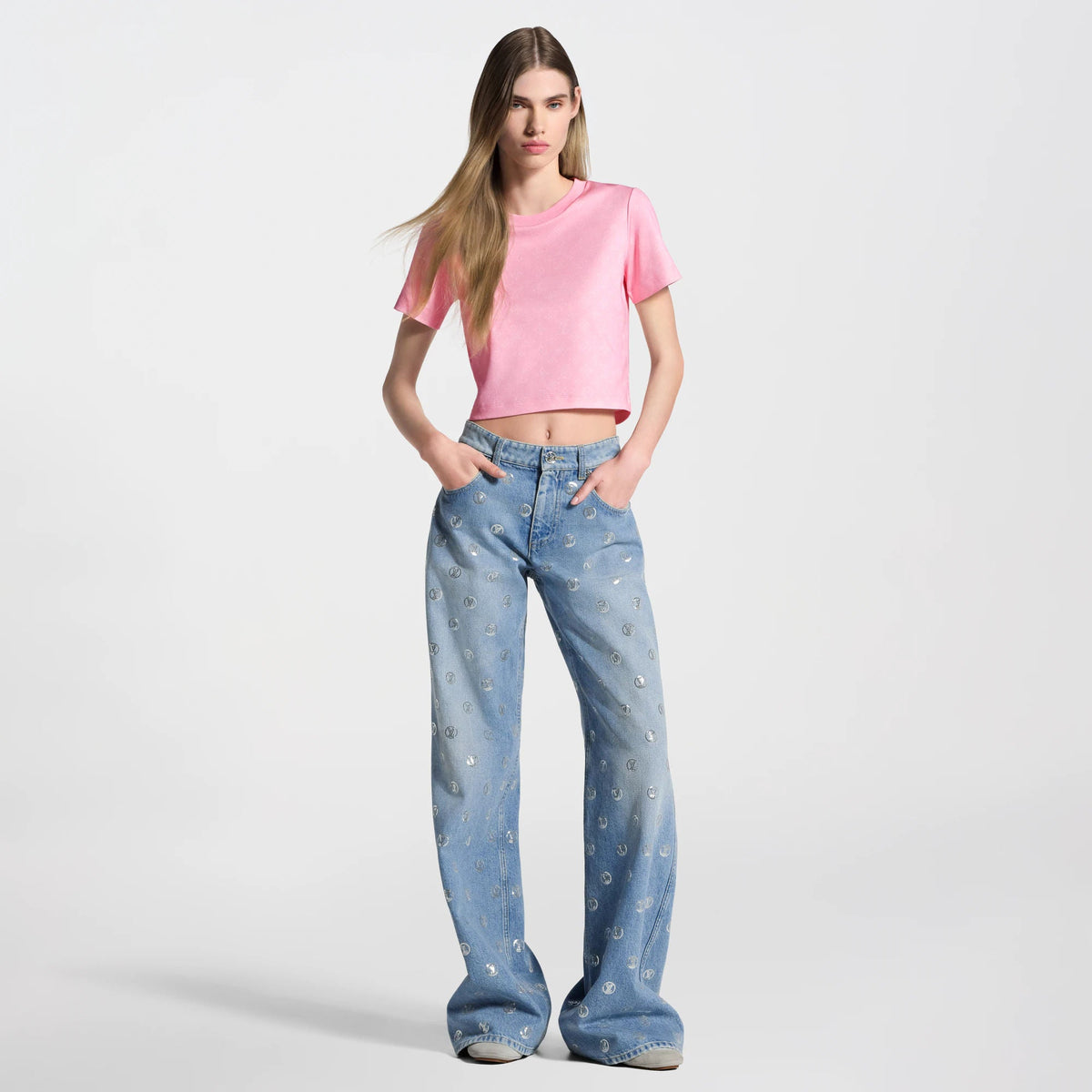 Women's Signature Sequin Straight Jeans