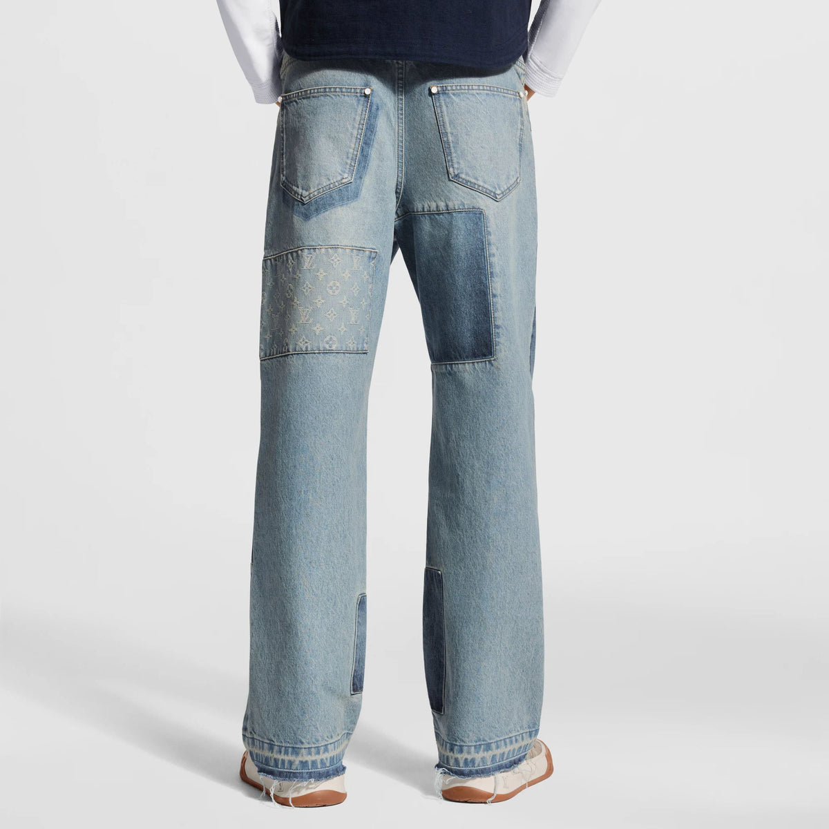 Men's Signature Patchwork Denim Pants