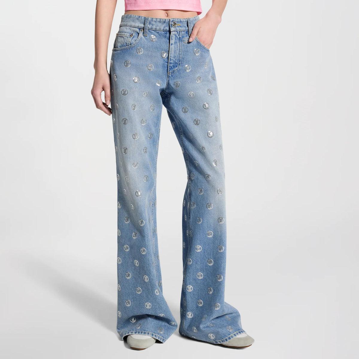Women's Signature Sequin Straight Jeans