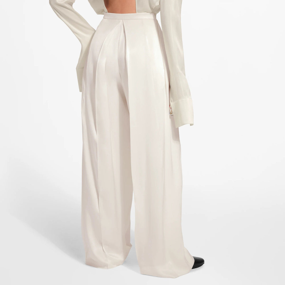 Women's Silk Pleat Pants