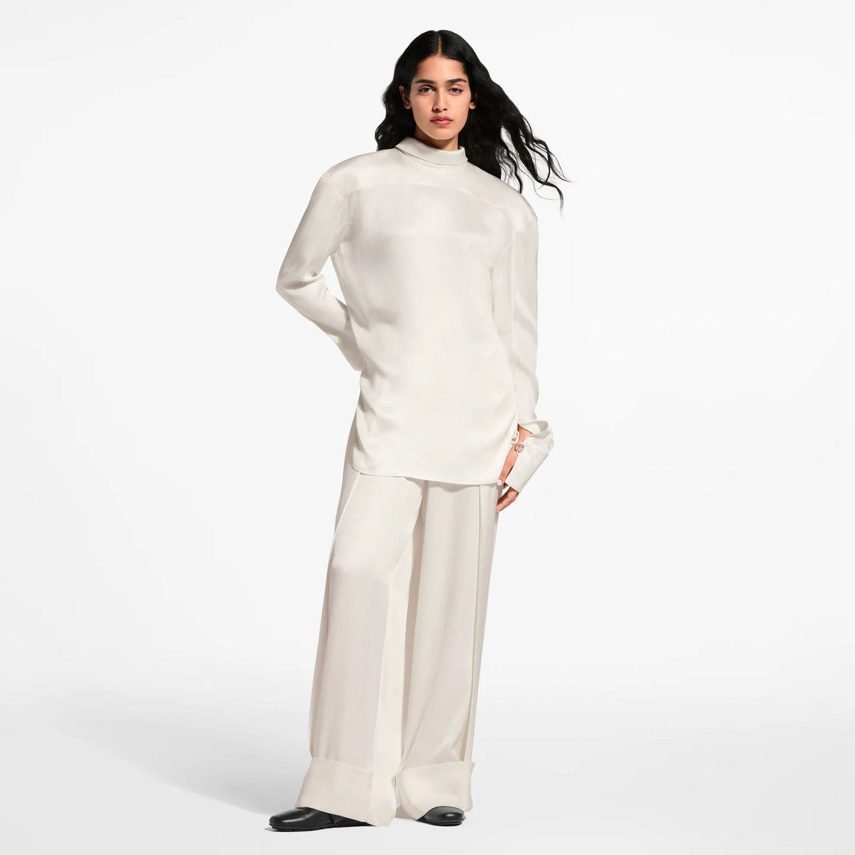 Women's Silk Pleat Pants