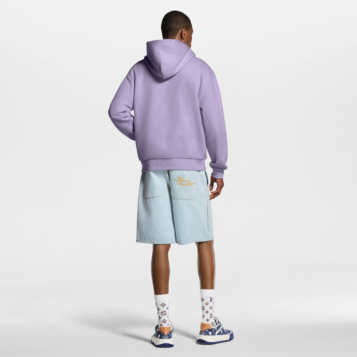 Men's Signature Embroidered Denim Workwear Shorts