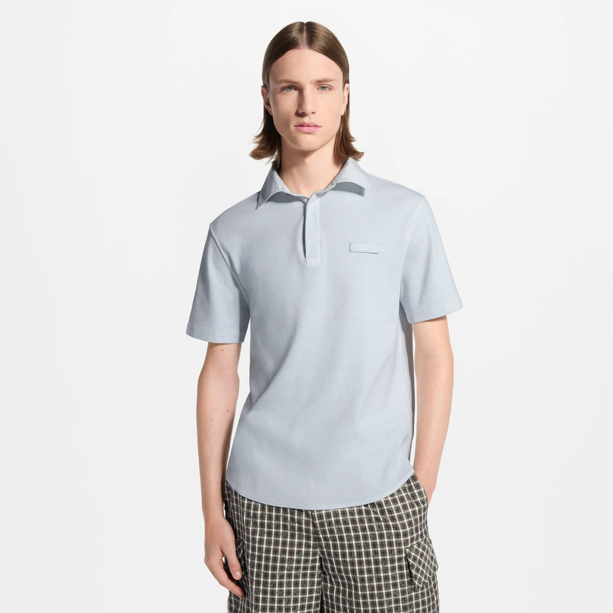 Men's Signature Short-Sleeved Waffle Polo Shirt