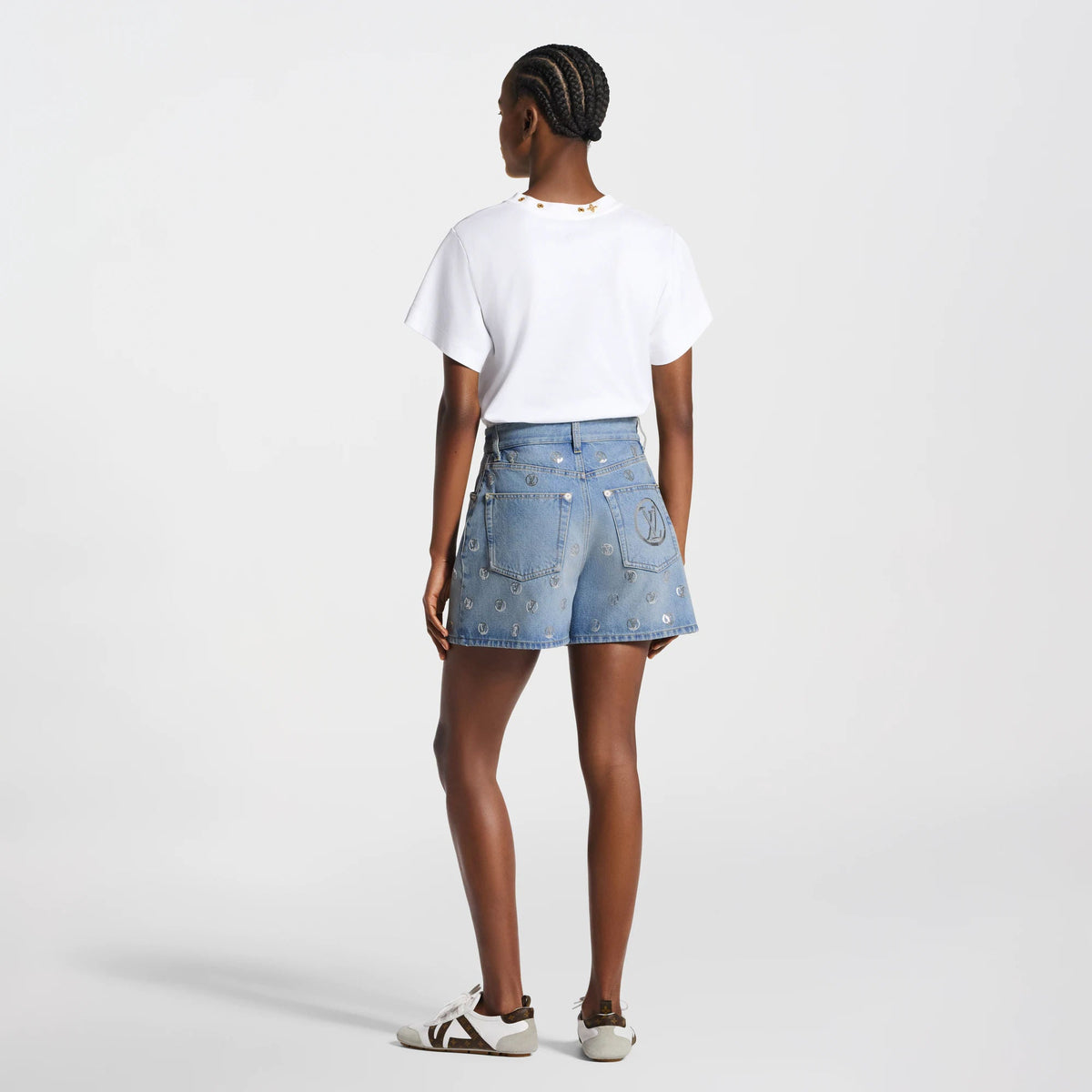 Women's Signature Sequin Denim Shorts
