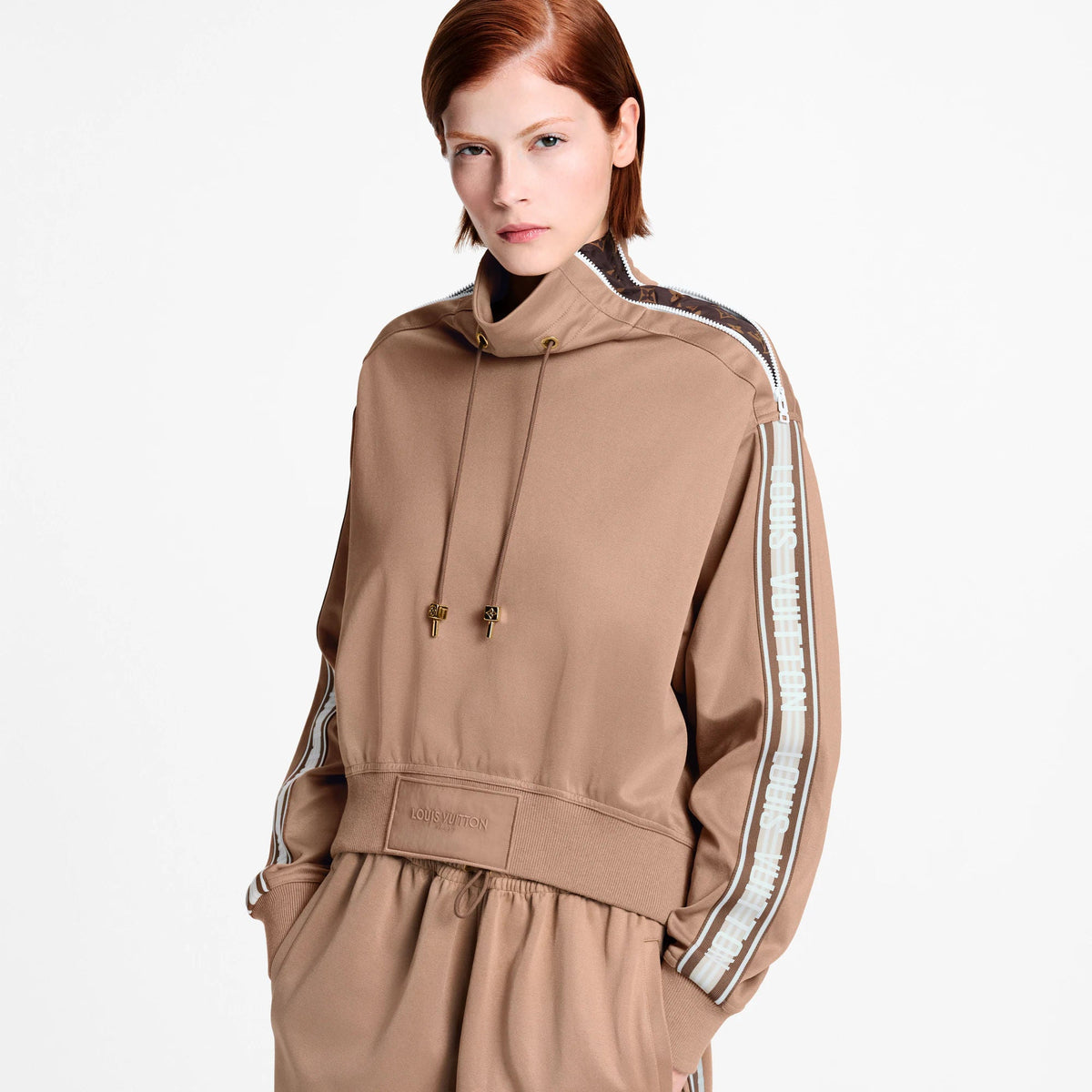 Women's Stripe High-Neck Sweater