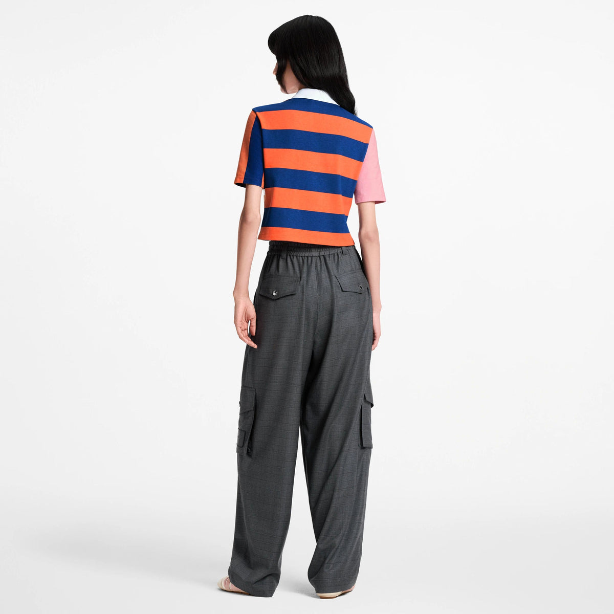 Women's Striped Signature Polo Top