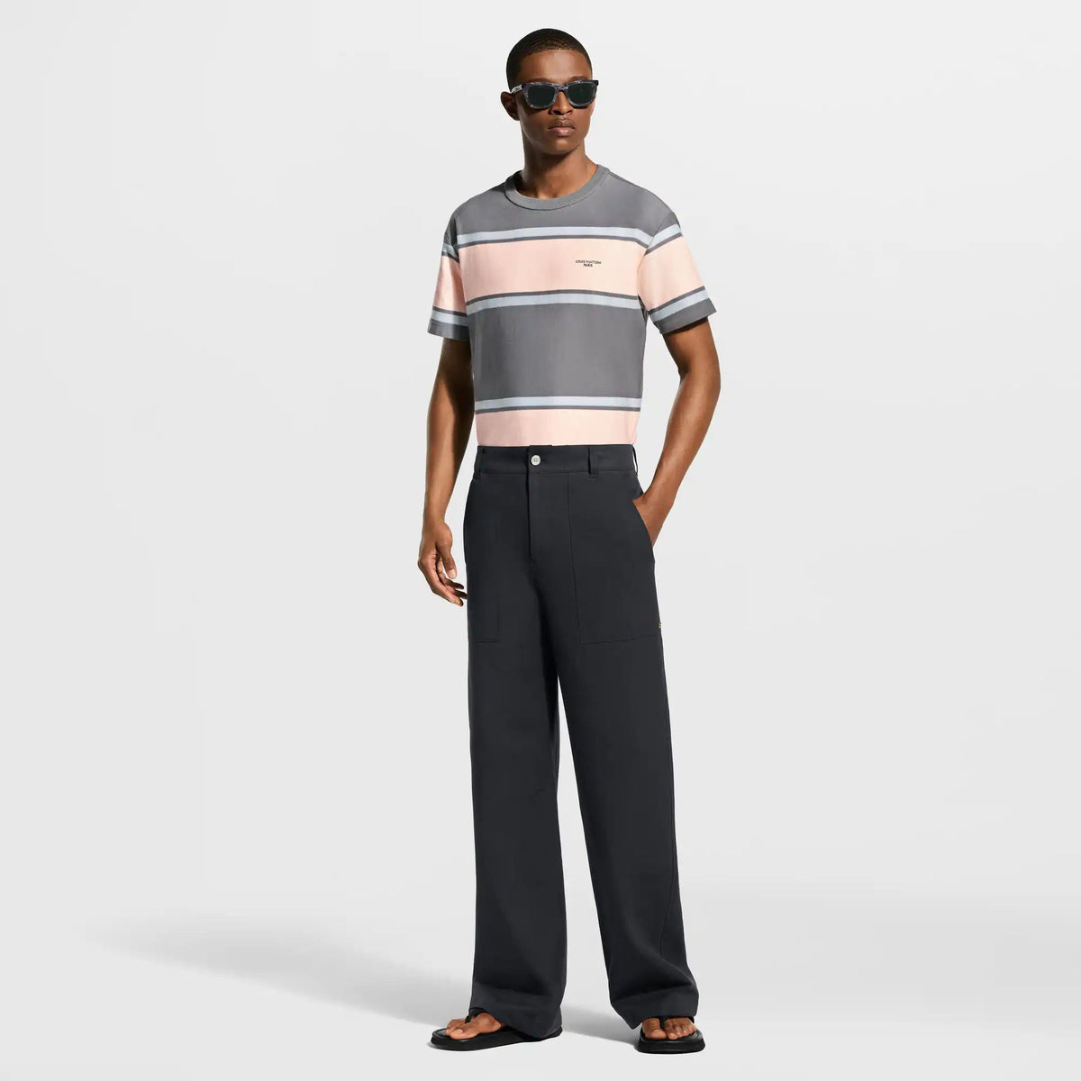 Men's Striped Short-Sleeved T-Shirt