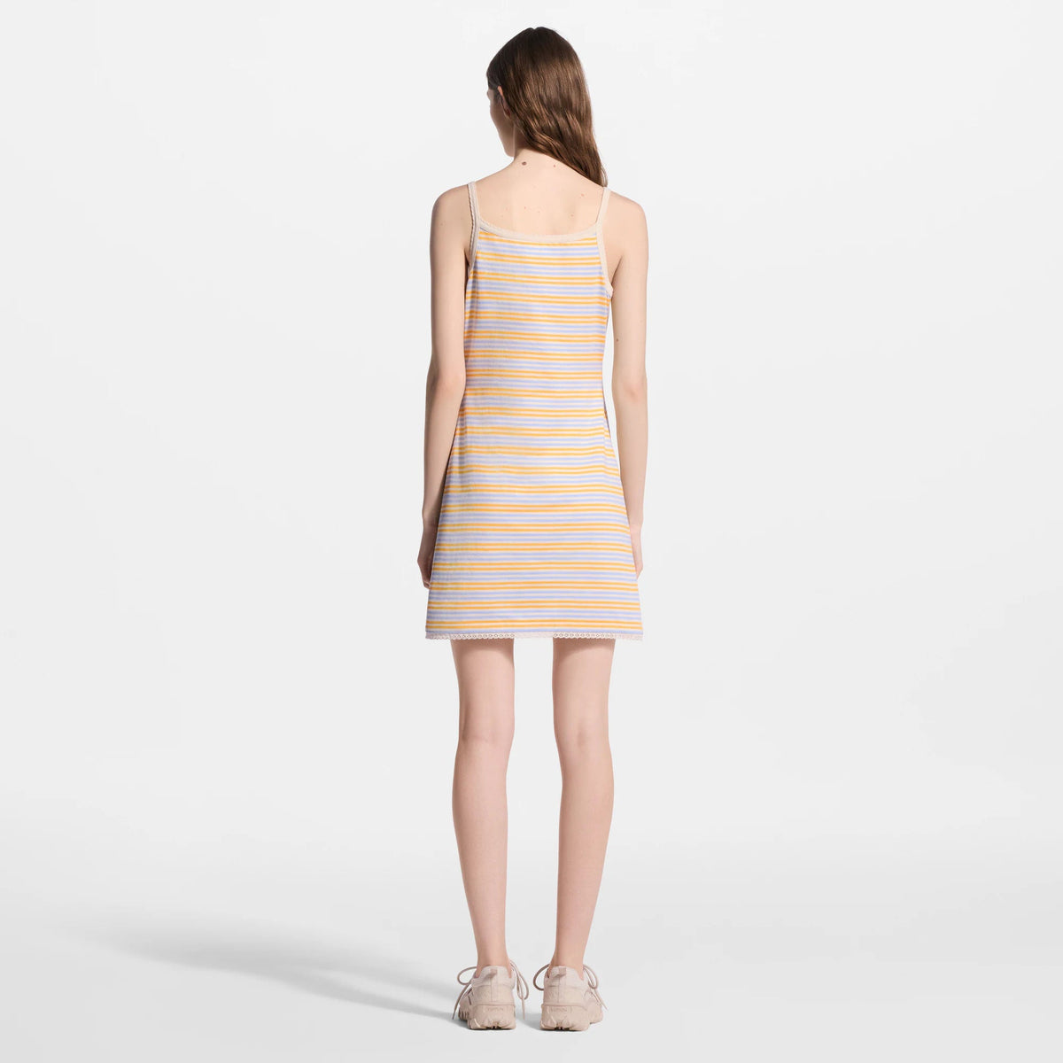 Women's Striped Cotton Jersey Dress