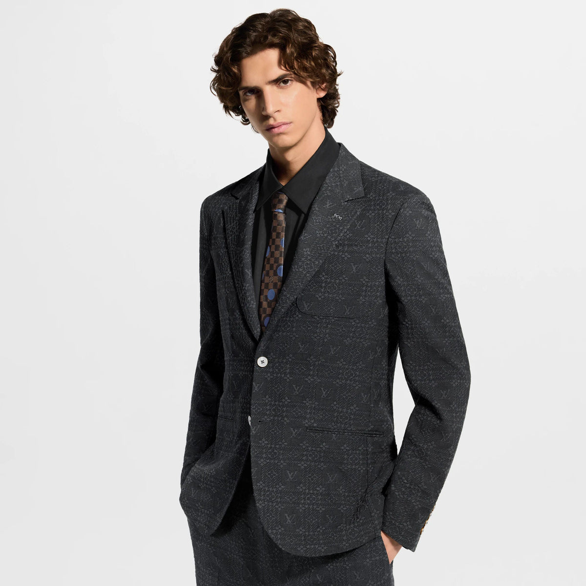 Men's Summery Textured Napolitana Jacket
