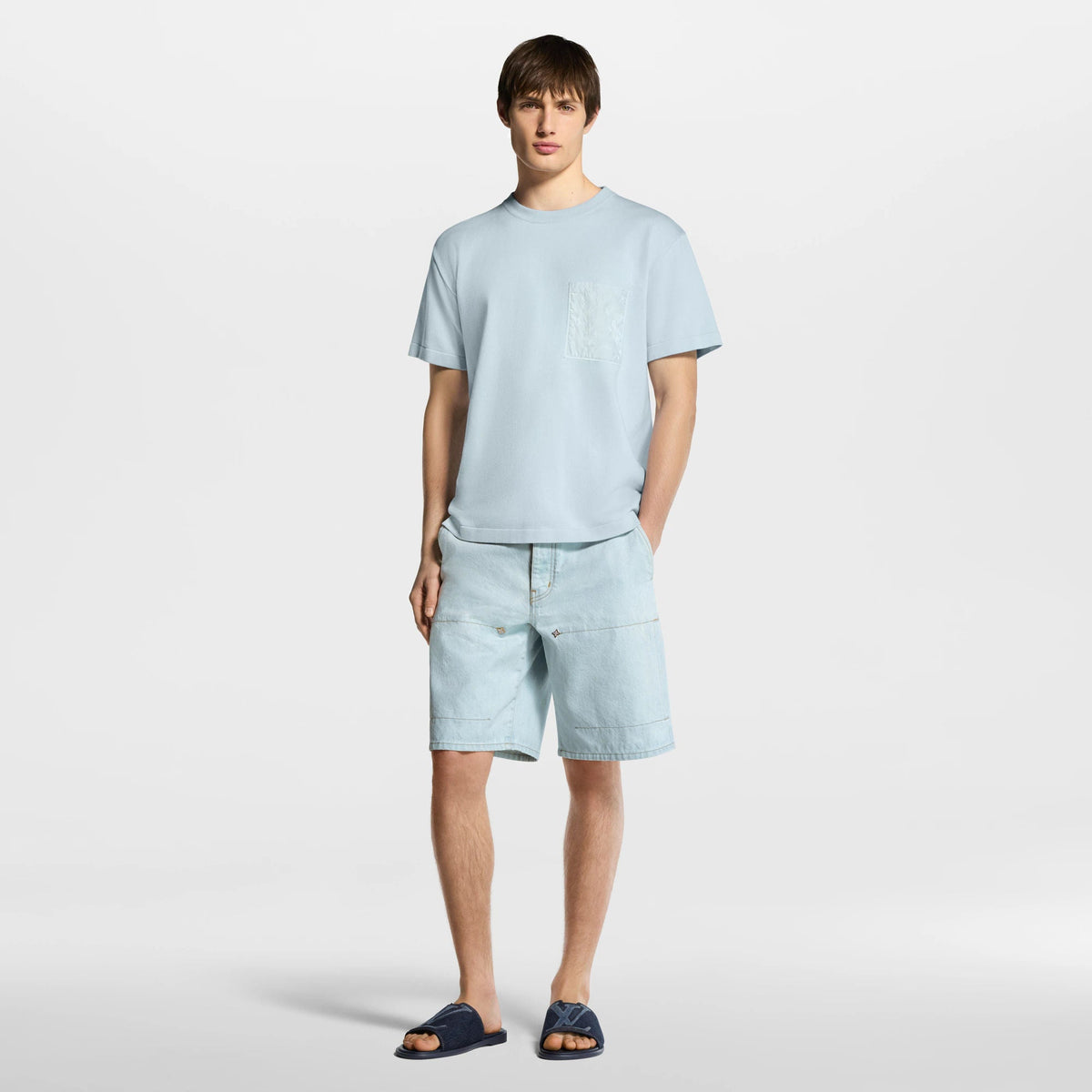 Men's Technical Signature Cotton Short-Sleeved Crewneck