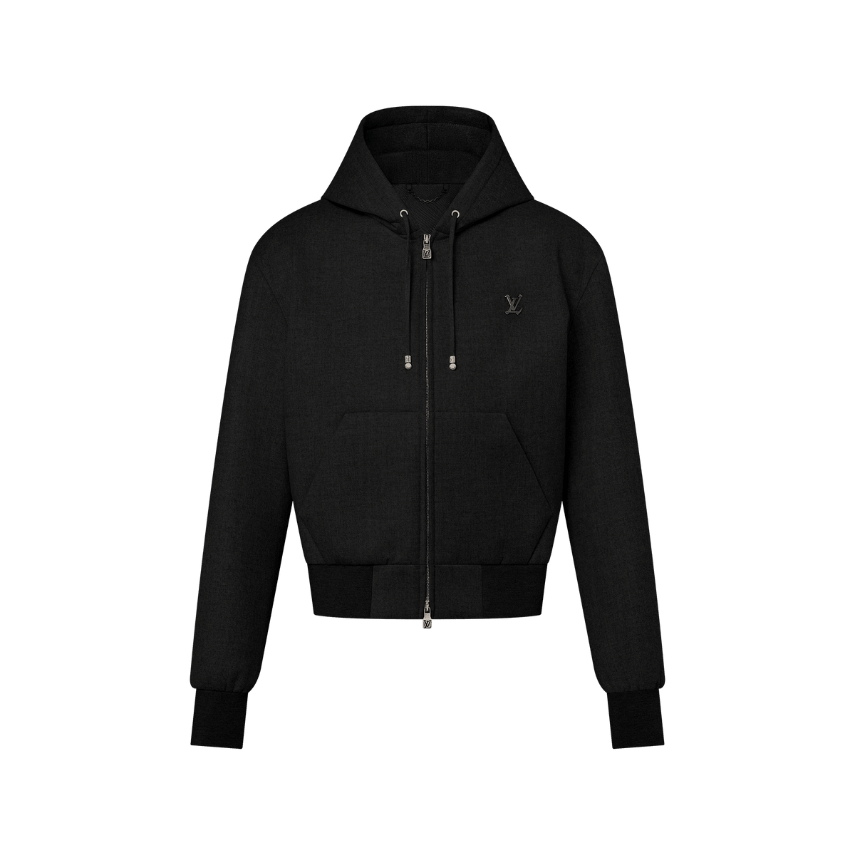Men's Tailored Technical Wool Hooded Blouson