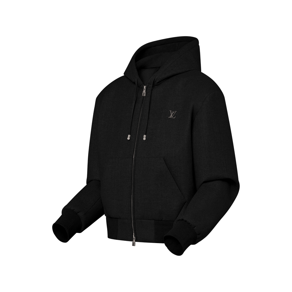 Men's Tailored Technical Wool Hooded Blouson