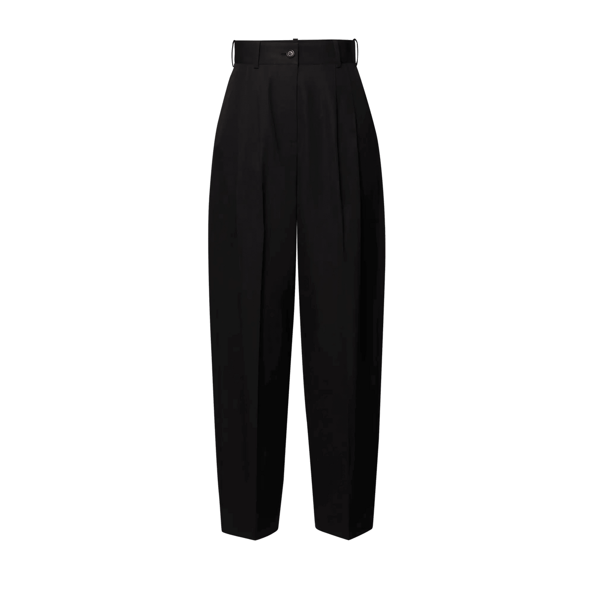 Women's Tailored Pleat Cotton Poplin Pants