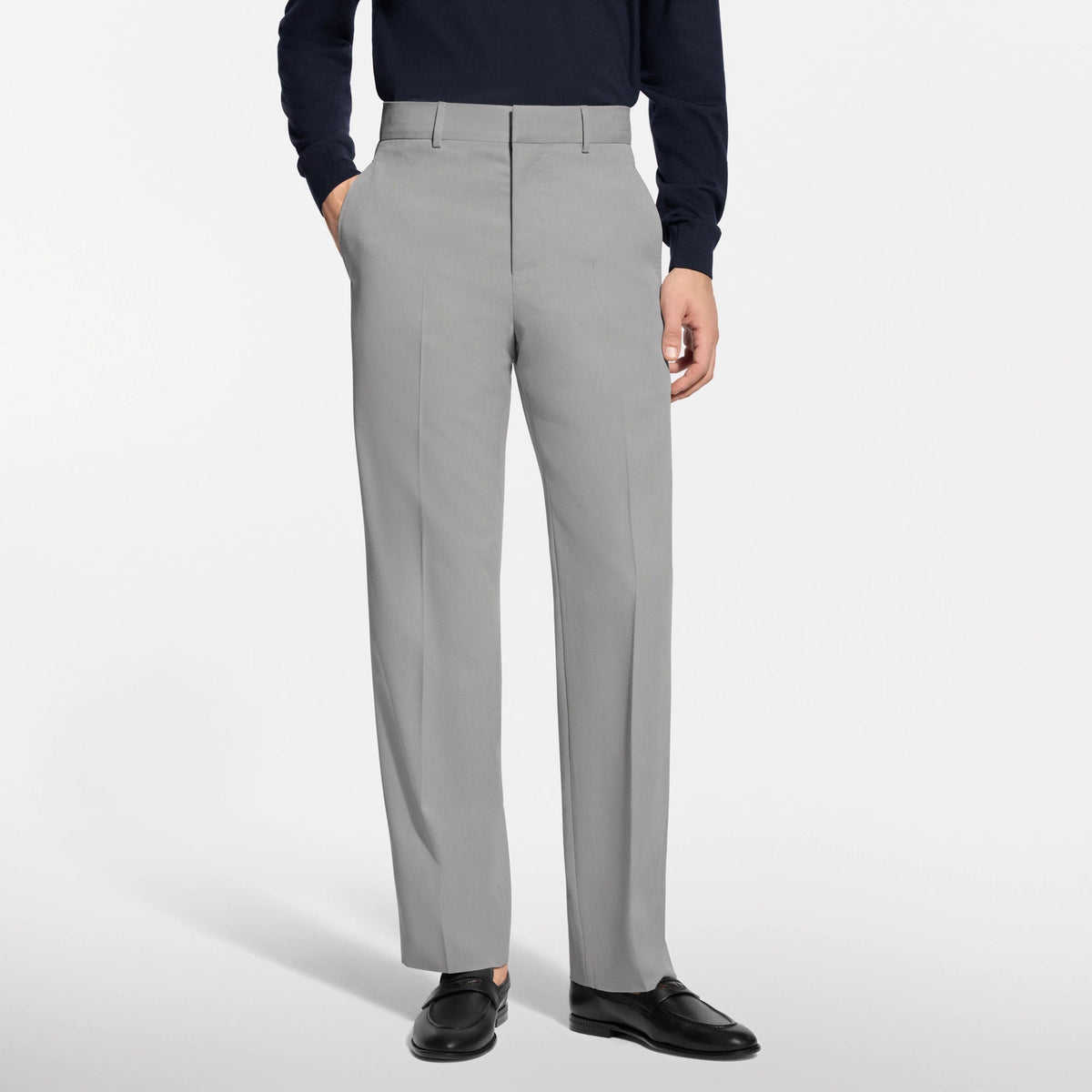 Men's Tailored Silk-Blend Pants