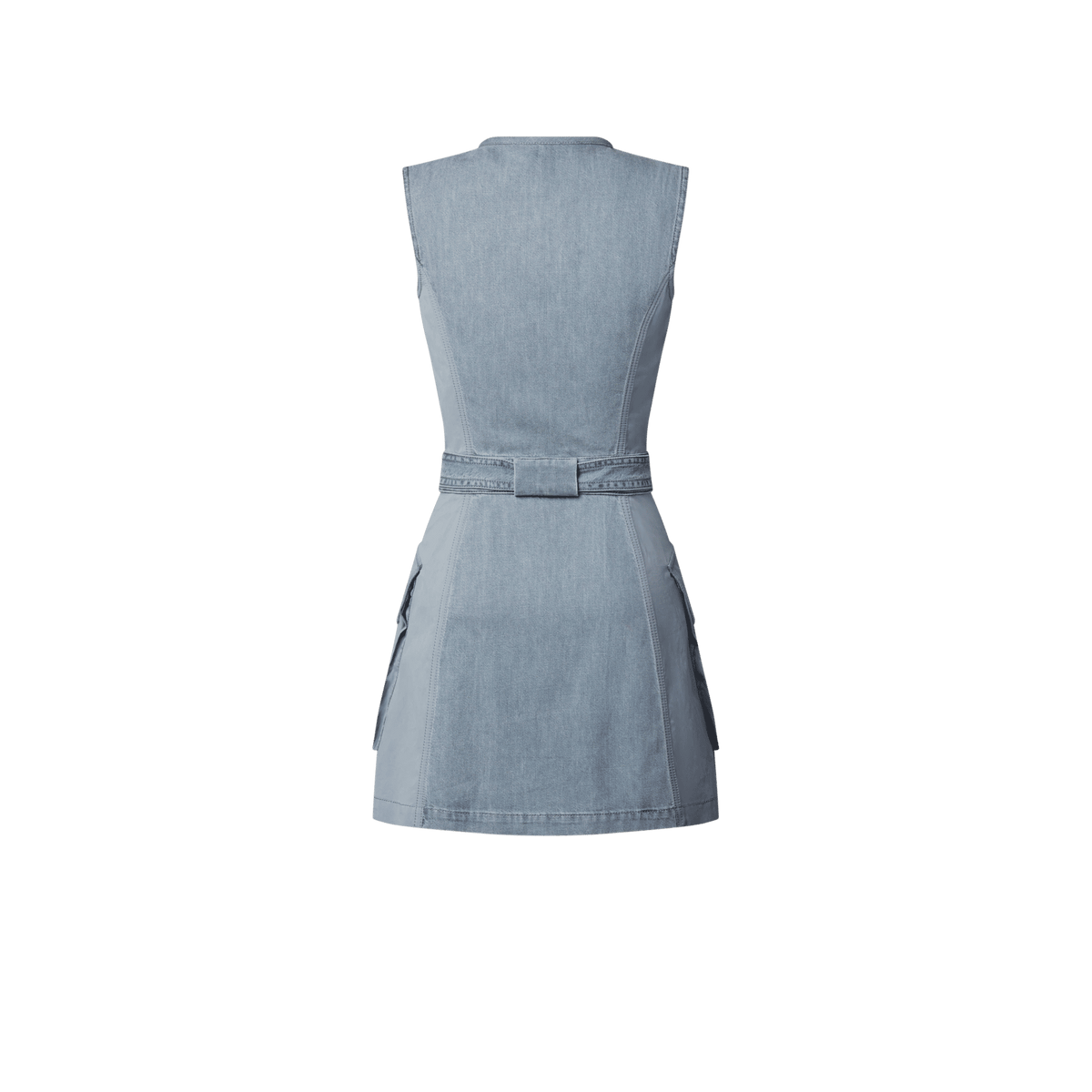Women's Utility Pocket Washed Denim Dress