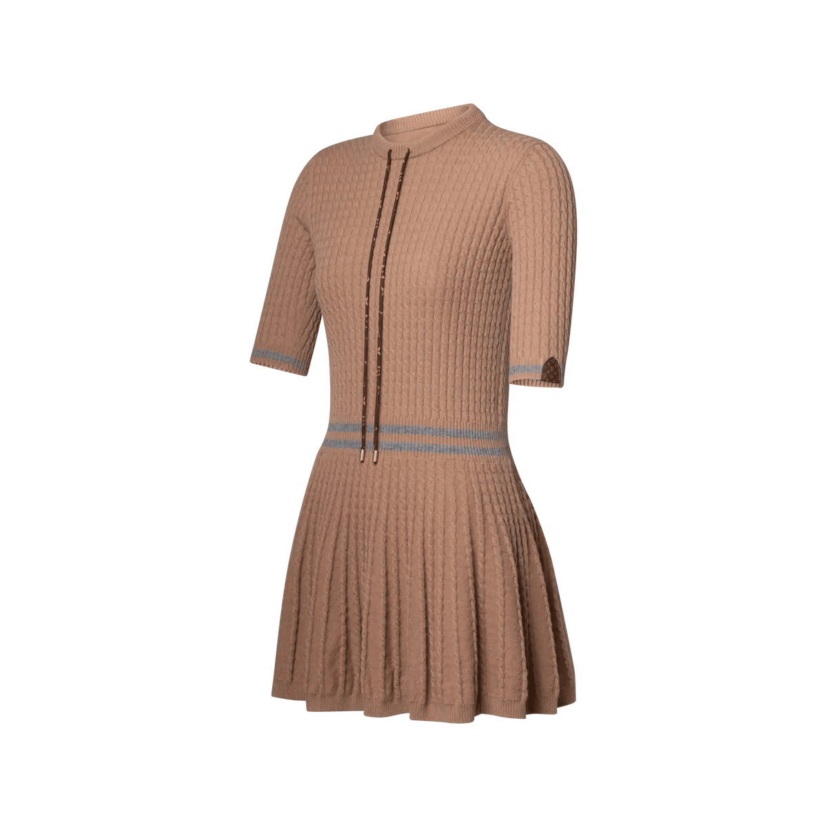 Women's Varsity Stripe Cable Knit Dress