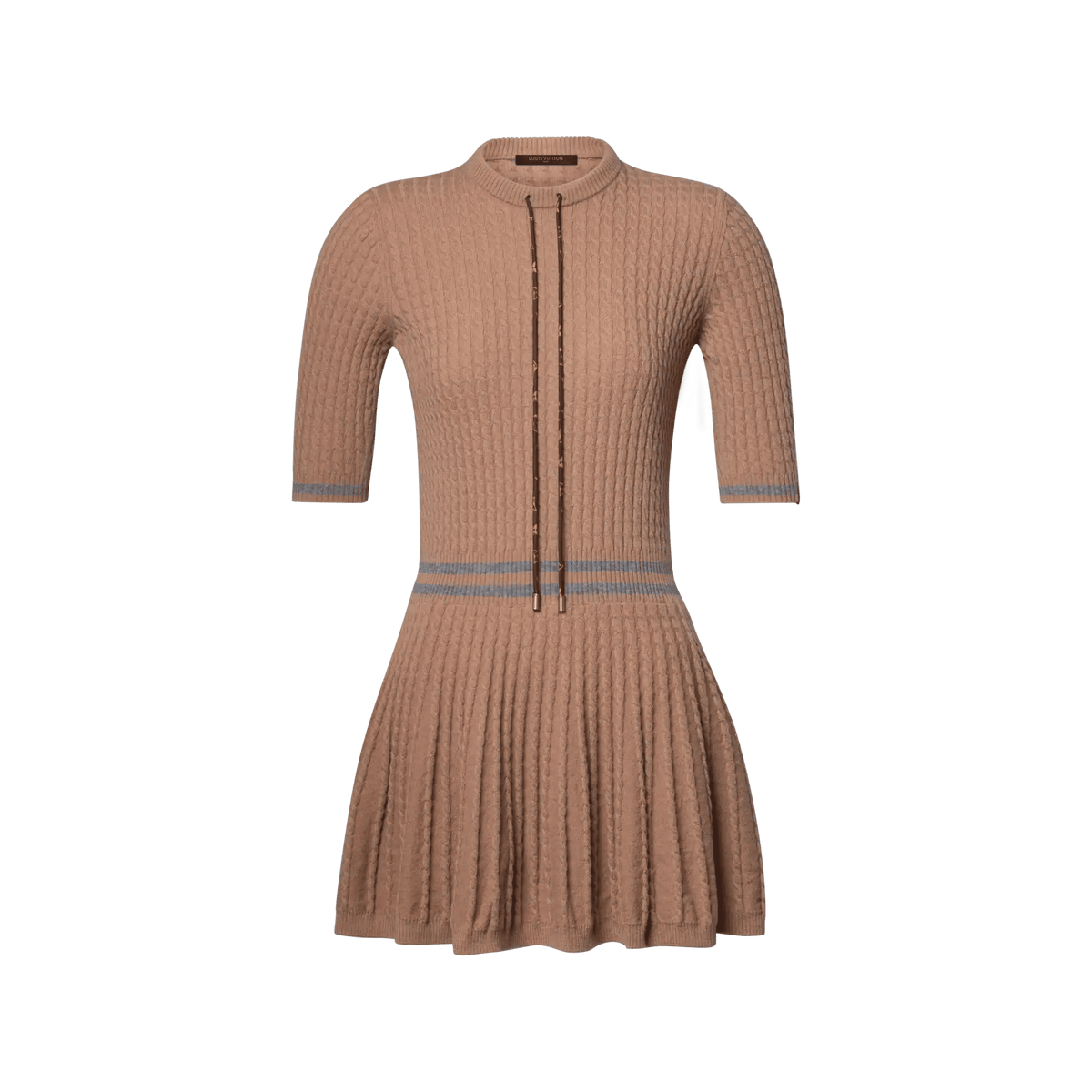 Women's Varsity Stripe Cable Knit Dress