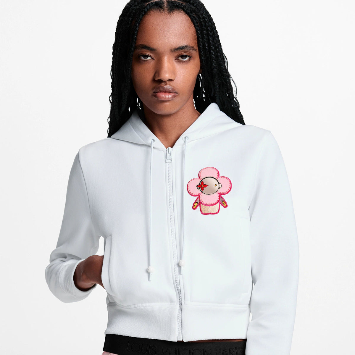 Women's Vivienne Patch Cropped Hoodie