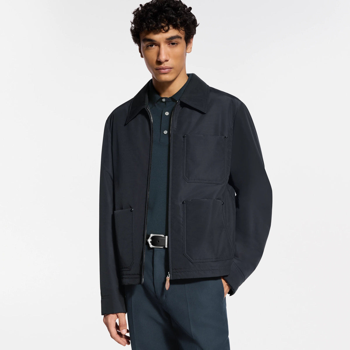 Men's Water-Repellent Wool-Blend Workwear Jacket
