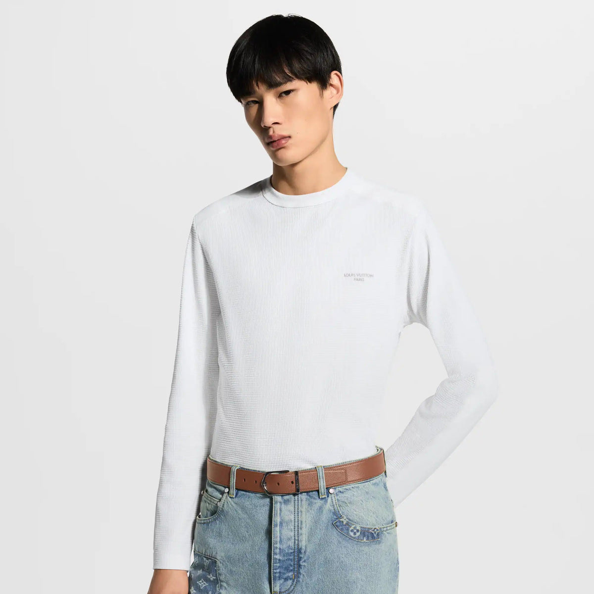 Men's Waffle Long-Sleeved Outdoor T-Shirt