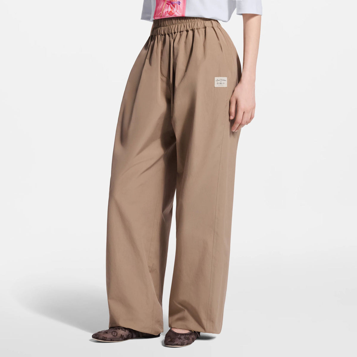Women's Wide-Leg Cotton Pants