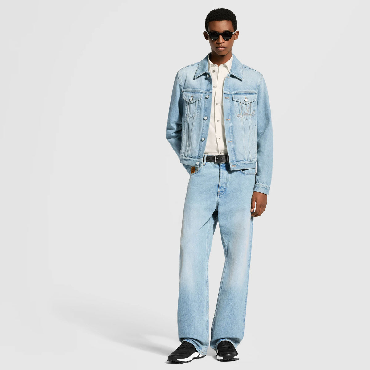 Men's Wide-Leg Fit Denim Pants