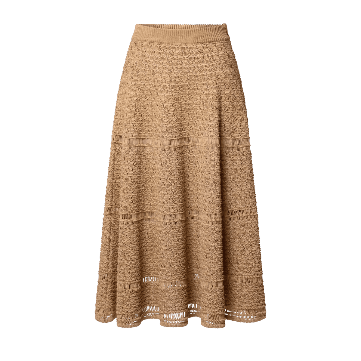 Women's Woven-Effect Knit Maxi Skirt