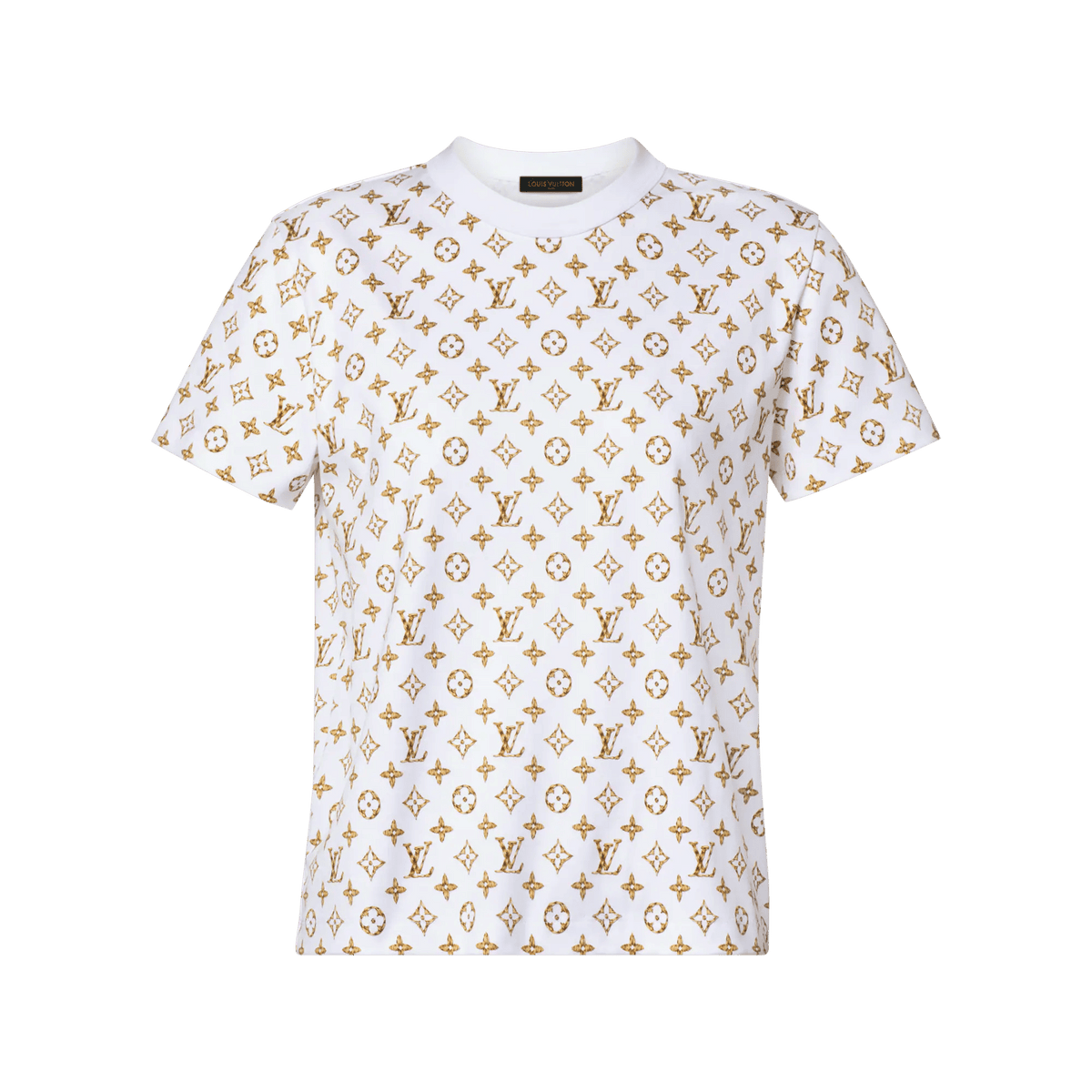 Women's Woven Monogram Print Cotton Jersey T-Shirt
