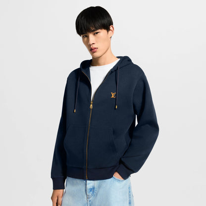 Men's Zippered Hoodie with Signature